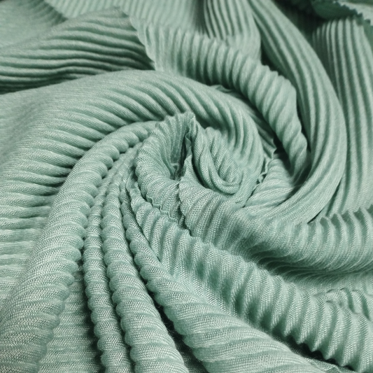 Crinkle Lawn - Mint Green